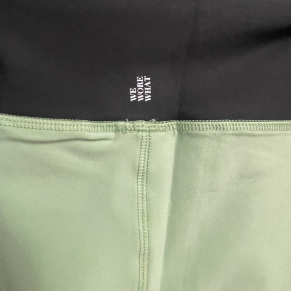 WeWoreWhat High Rise Legging NWT Green Black Small $78 Revolve - Picture 2 of 3